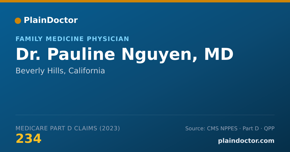 Shareable card for Pauline Nguyen, MD - Family Medicine Physician, Beverly Hills, CA