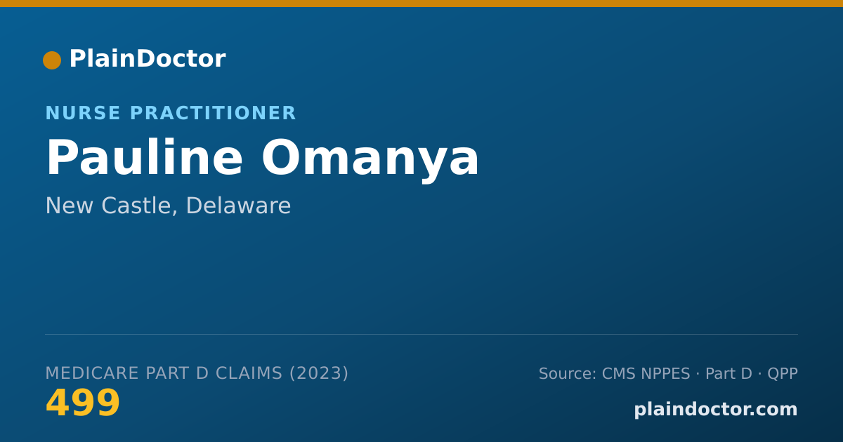 Shareable card for Pauline Omanya - Nurse Practitioner, New Castle, DE