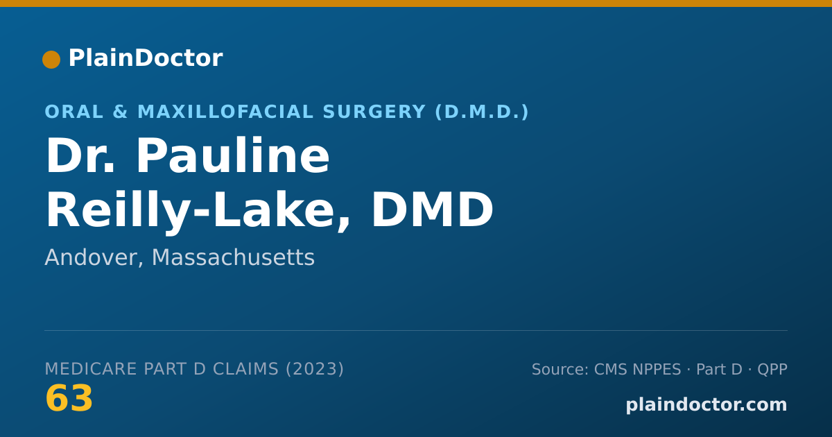 Shareable card for Pauline Reilly-Lake, DMD - Oral & Maxillofacial Surgery (D.M.D.), Andover, MA