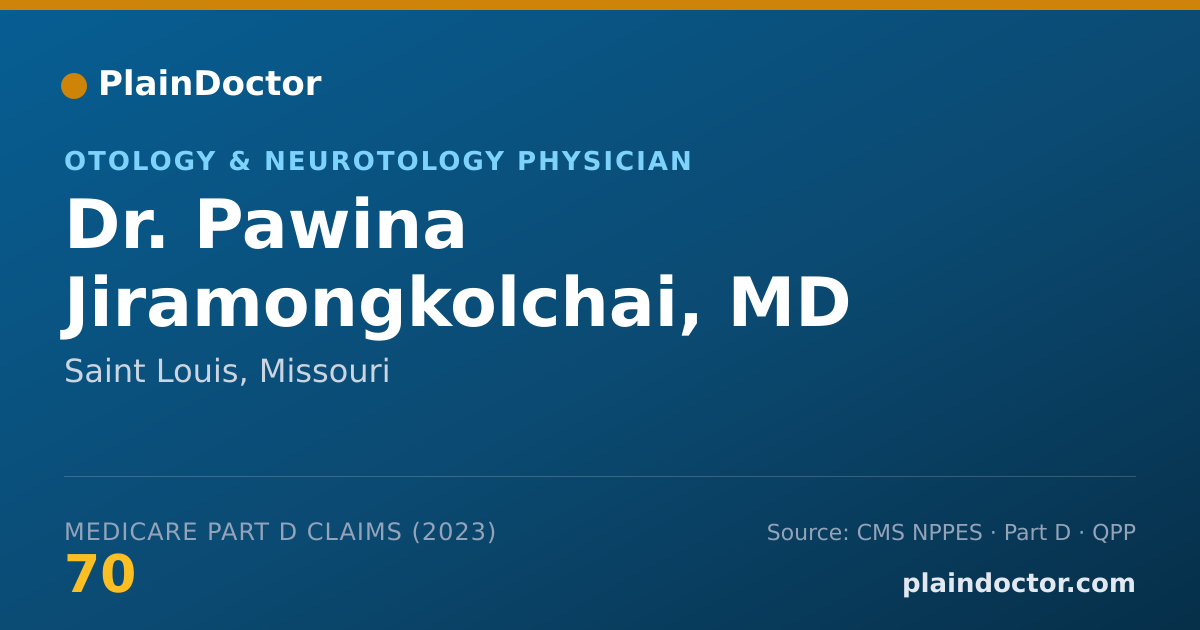 Shareable card for Pawina Jiramongkolchai, MD - Otology & Neurotology Physician, Saint Louis, MO