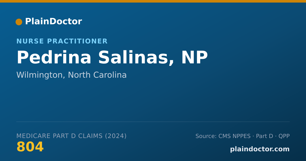 Shareable card for Pedrina Salinas, NP - Nurse Practitioner, Wilmington, NC