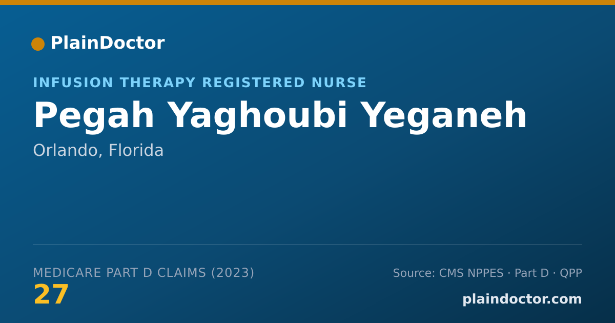 Shareable card for Pegah Yaghoubi Yeganeh - Infusion Therapy Registered Nurse, Orlando, FL