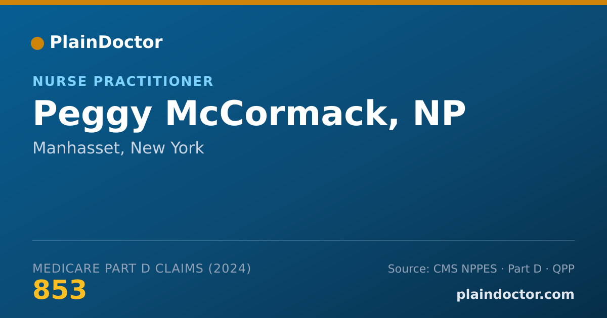 Shareable card for Peggy McCormack, NP - Medical-Surgical Registered Nurse, Manhasset, NY