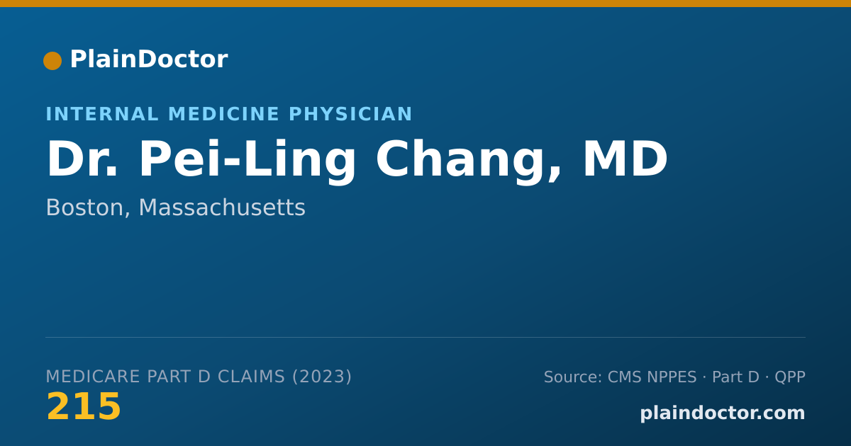 Shareable card for Pei-Ling Chang, MD - Internal Medicine Physician, Boston, MA
