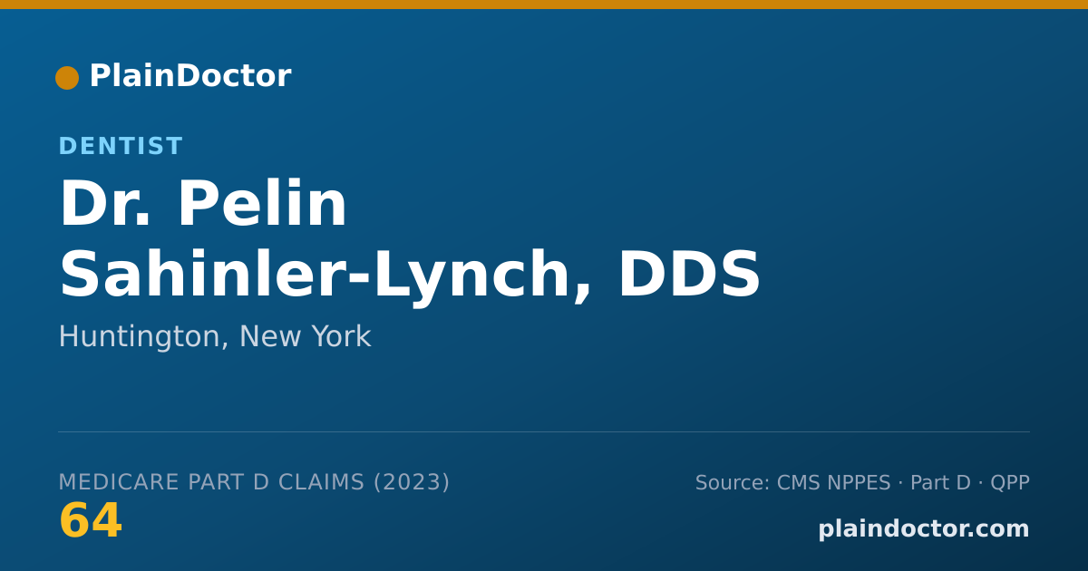 Shareable card for Pelin Sahinler-Lynch, DDS - Dentist, Huntington, NY