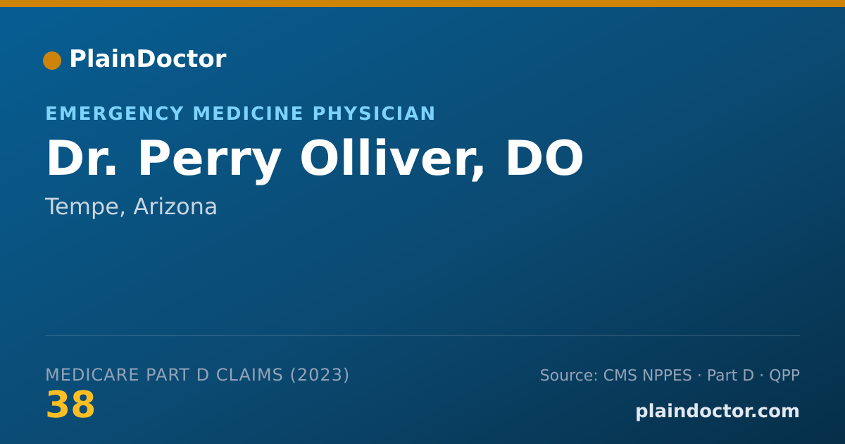 Shareable card for Perry Olliver, DO - Emergency Medicine Physician, Tempe, AZ