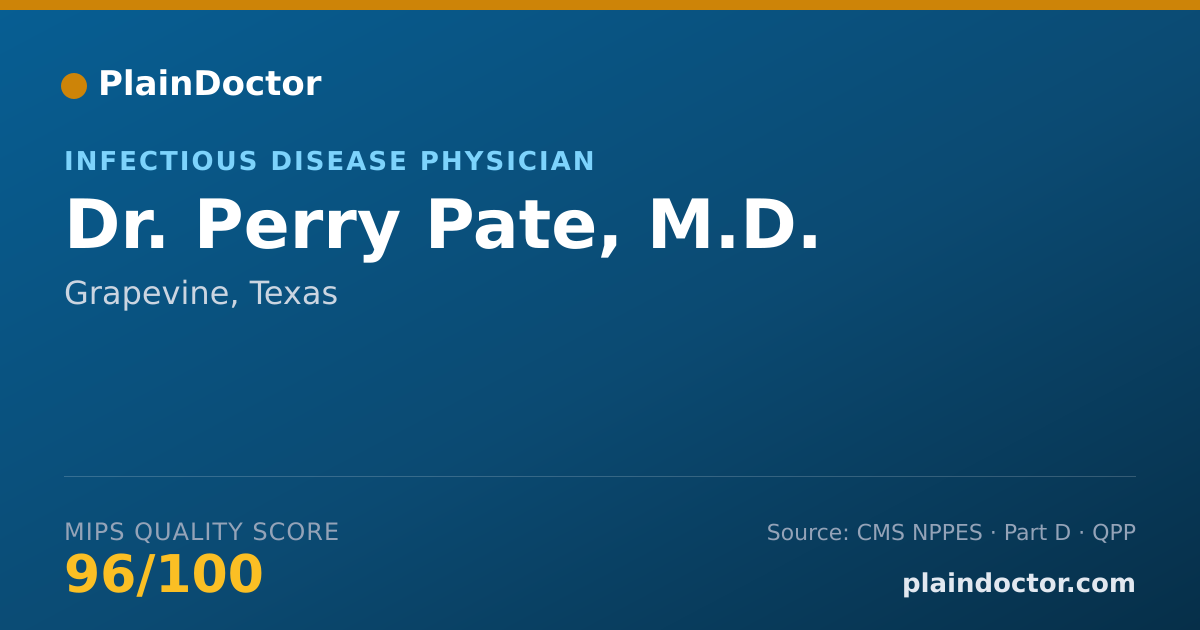 Shareable card for Perry Pate, M.D. - Specialist, Grapevine, TX