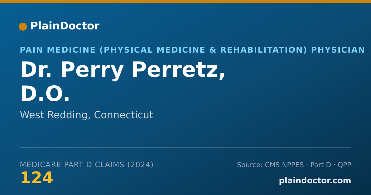 Shareable card for Perry Perretz, D.O. - Pain Medicine (Physical Medicine & Rehabilitation) Physician, West Redding, CT
