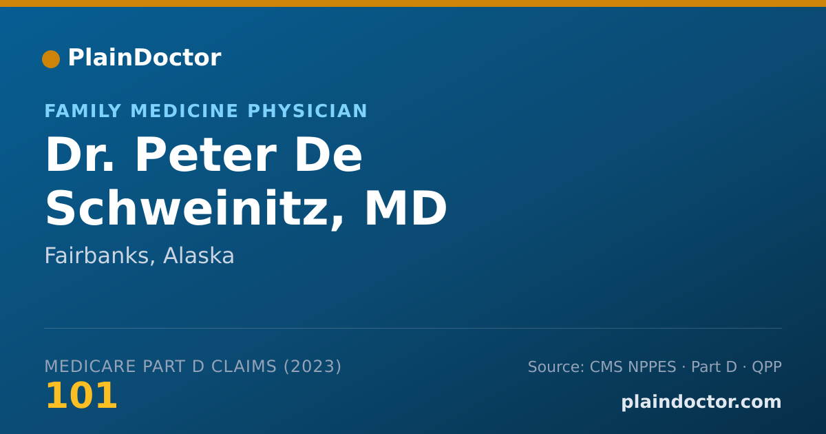 Shareable card for Peter De Schweinitz, MD - Family Medicine Physician, Fairbanks, AK