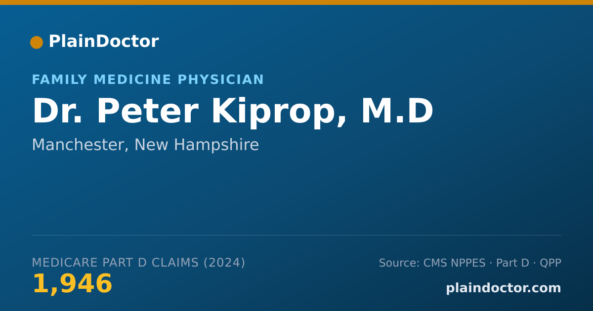 Shareable card for Peter Kiprop, M.D - Family Medicine Physician, Manchester, NH