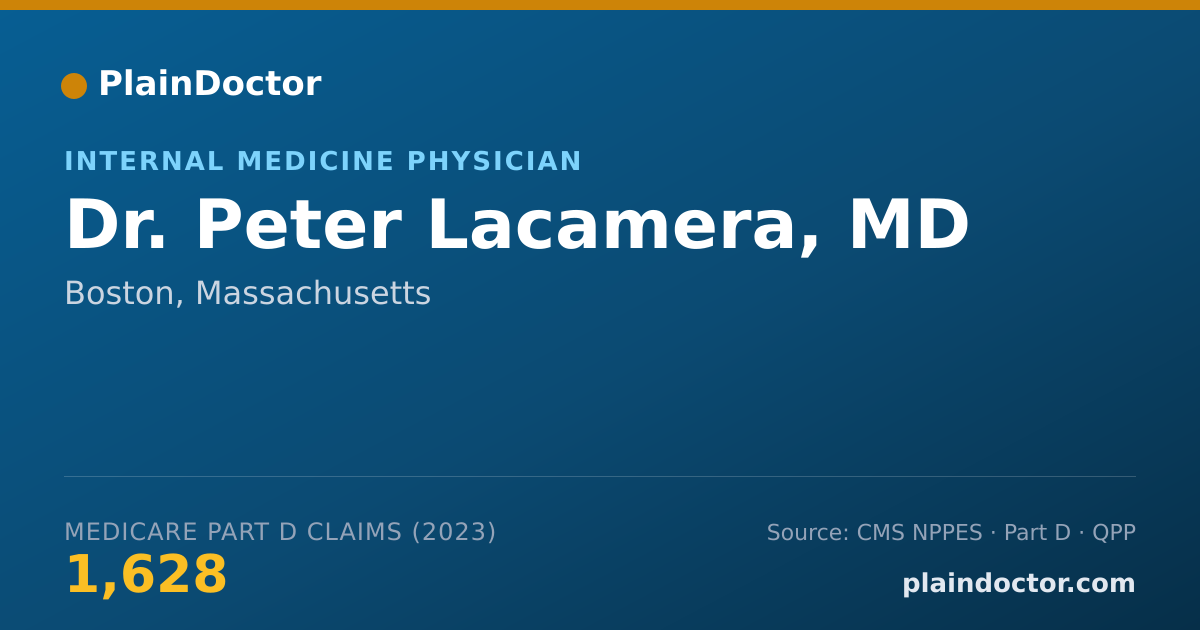 Shareable card for Peter Lacamera, MD - Internal Medicine Physician, Boston, MA