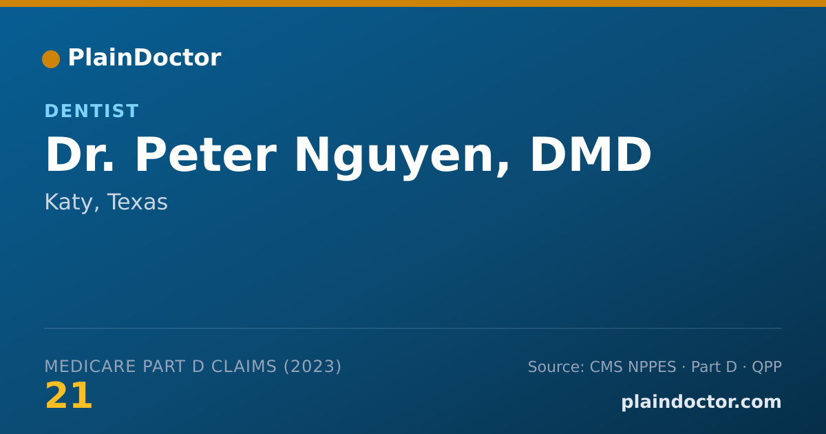 Shareable card for Peter Nguyen, DMD - Dentist, Katy, TX