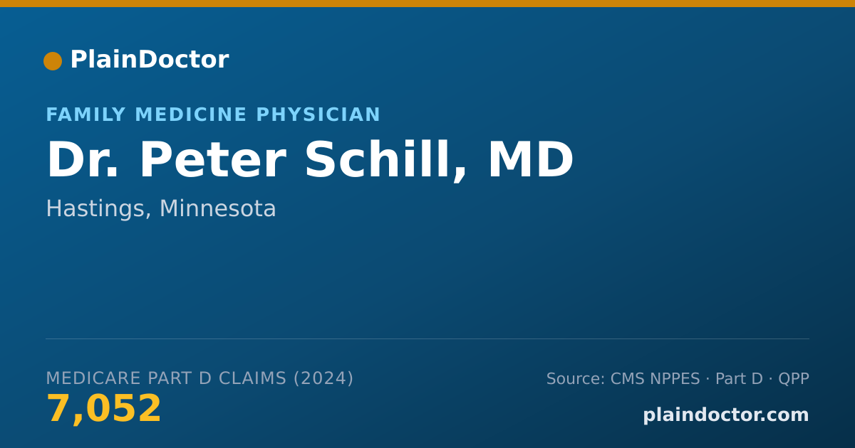 Shareable card for Peter Schill, MD - Family Medicine Physician, Hastings, MN
