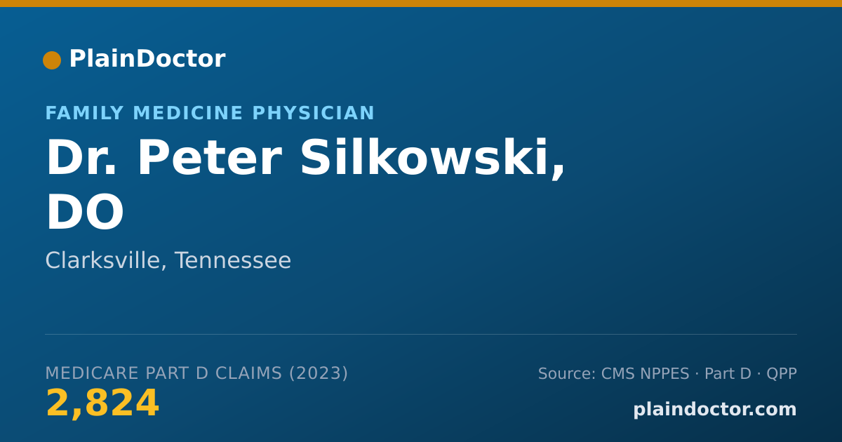 Shareable card for Peter Silkowski, DO - Family Medicine Physician, Clarksville, TN
