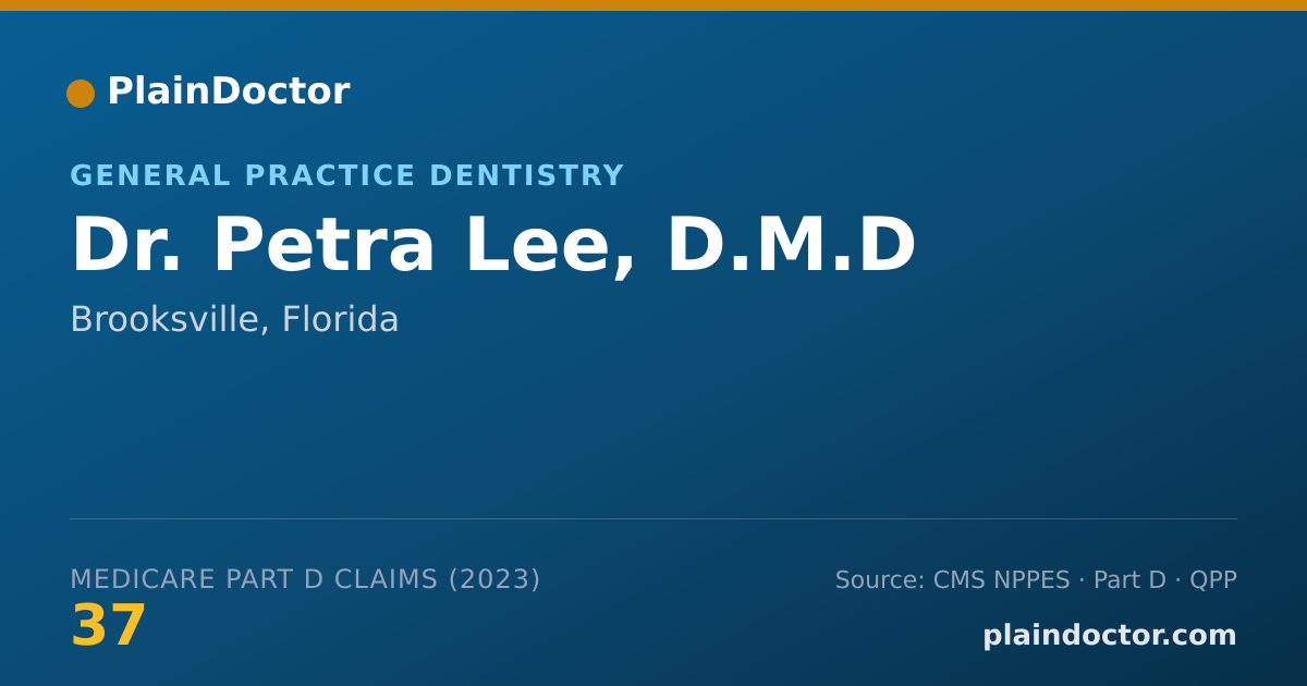 Shareable card for Petra Lee, D.M.D - General Practice Dentistry, Brooksville, FL