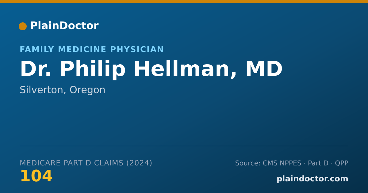 Shareable card for Philip Hellman, MD - Family Medicine Physician, Silverton, OR