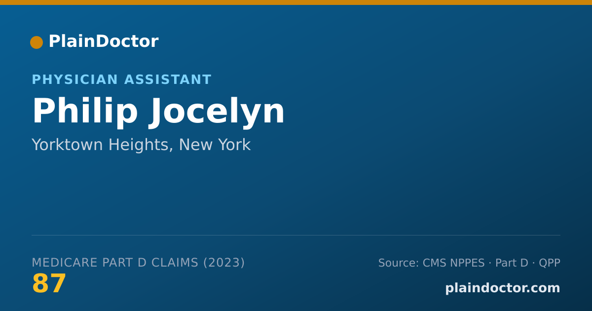Shareable card for Philip Jocelyn - Physician Assistant, Yorktown Heights, NY