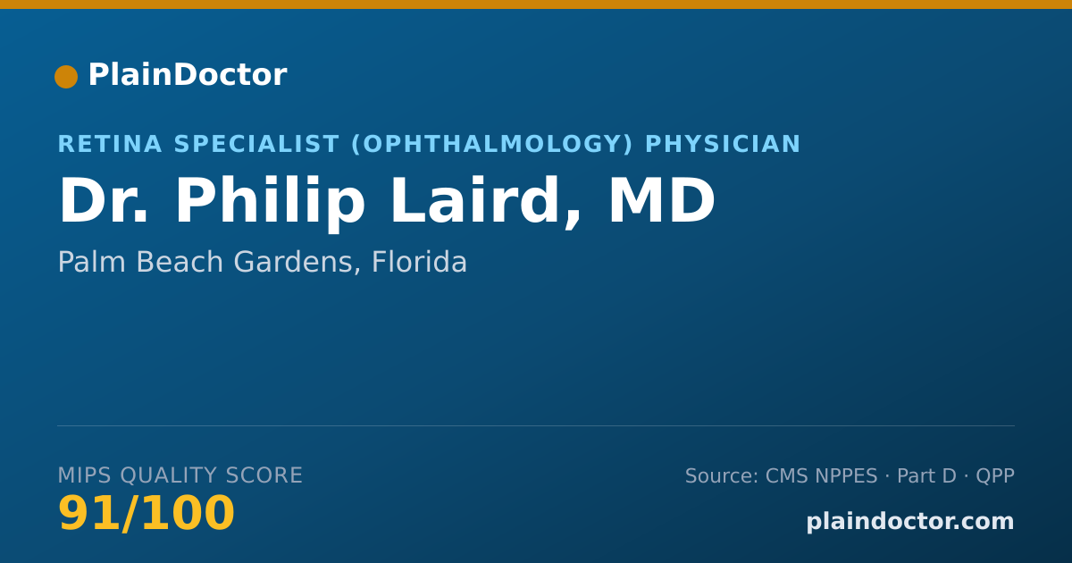 Shareable card for Philip Laird, MD - Ophthalmology Physician, Palm Beach Gardens, FL