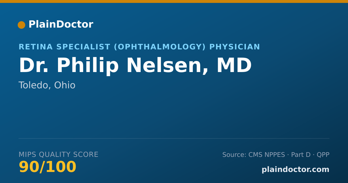 Shareable card for Philip Nelsen, MD - Retina Specialist (Ophthalmology) Physician, Toledo, OH