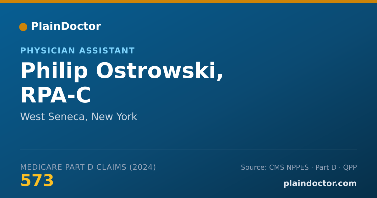 Shareable card for Philip Ostrowski, RPA-C - Physician Assistant, West Seneca, NY