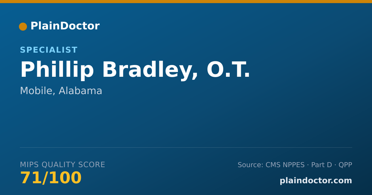 Shareable card for Phillip Bradley, O.T. - Specialist, Mobile, AL