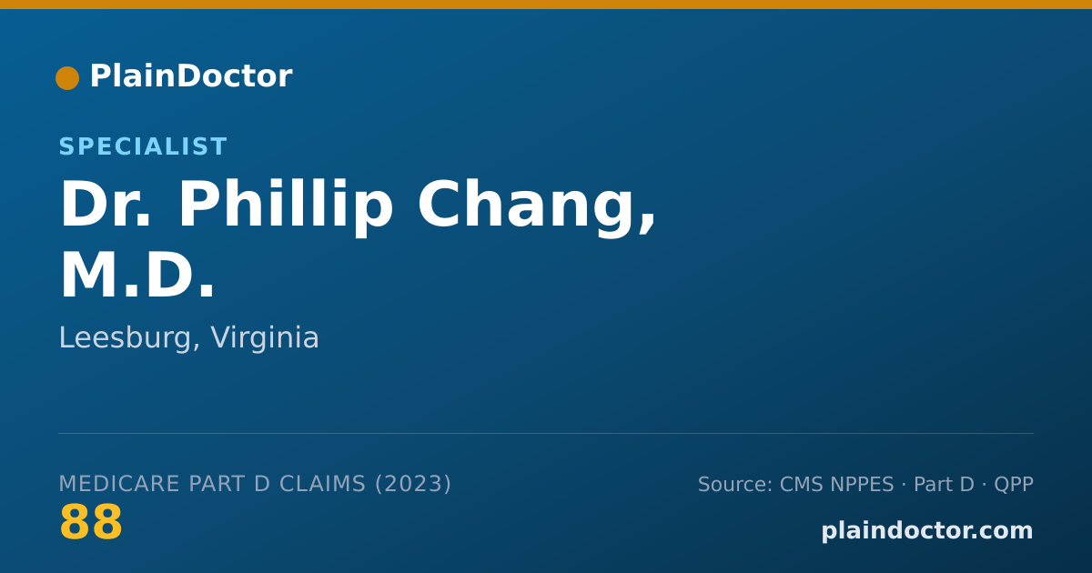 Shareable card for Phillip Chang, M.D. - Specialist, Leesburg, VA