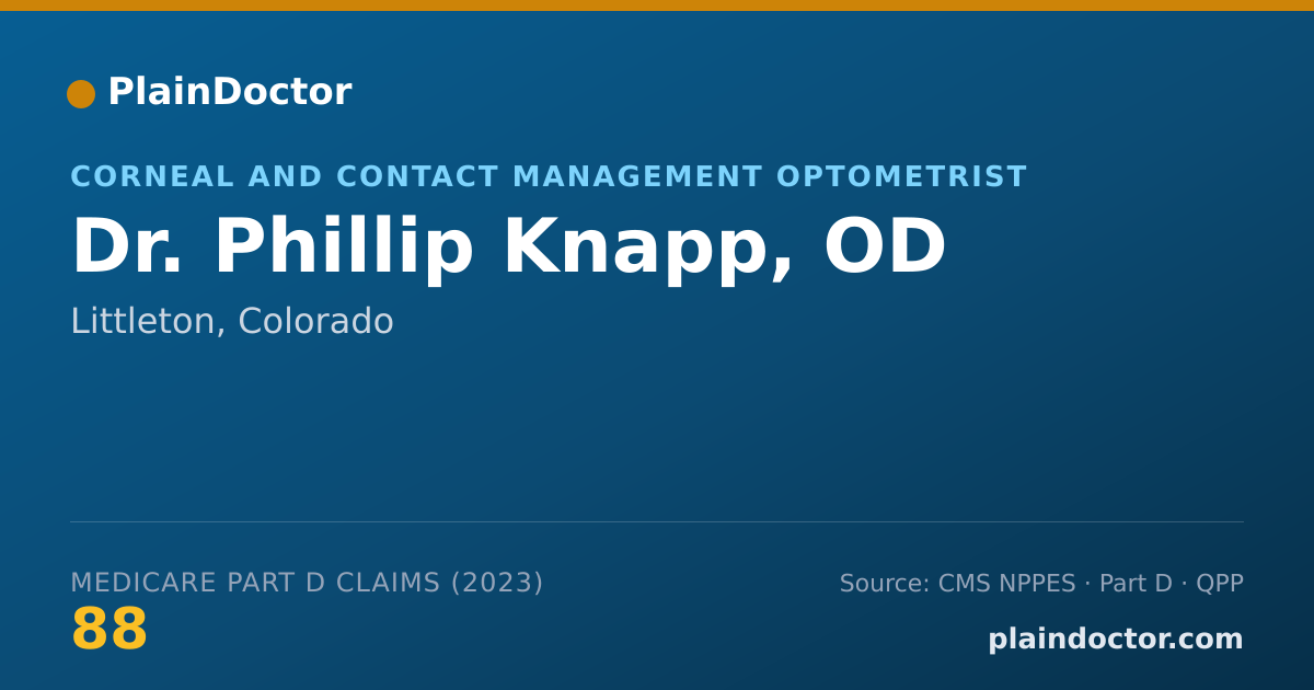 Shareable card for Phillip Knapp, OD - Corneal and Contact Management Optometrist, Littleton, CO