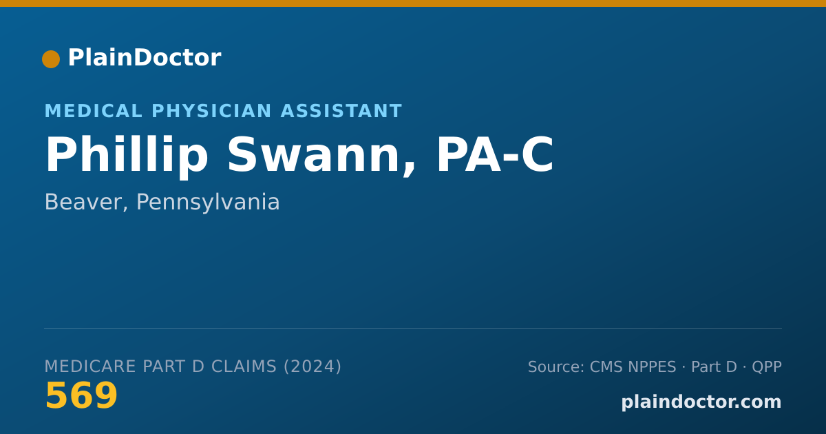 Shareable card for Phillip Swann, PA-C - Medical Physician Assistant, Beaver, PA