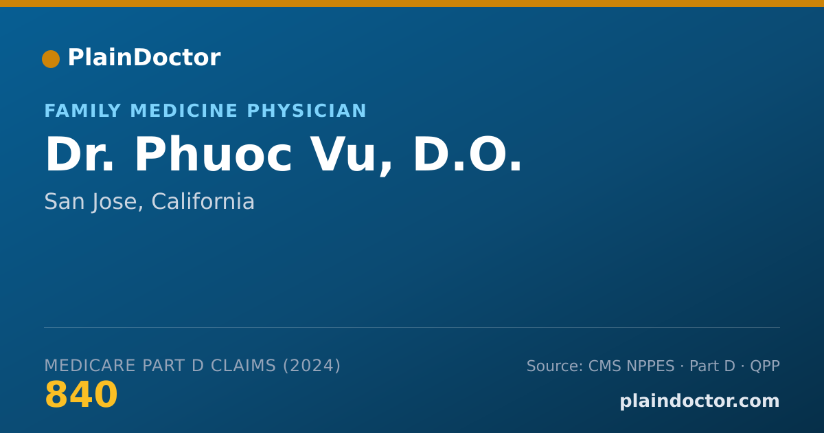 Shareable card for Phuoc Vu, D.O. - Student in an Organized Health Care Education/Training Program, San Jose, CA