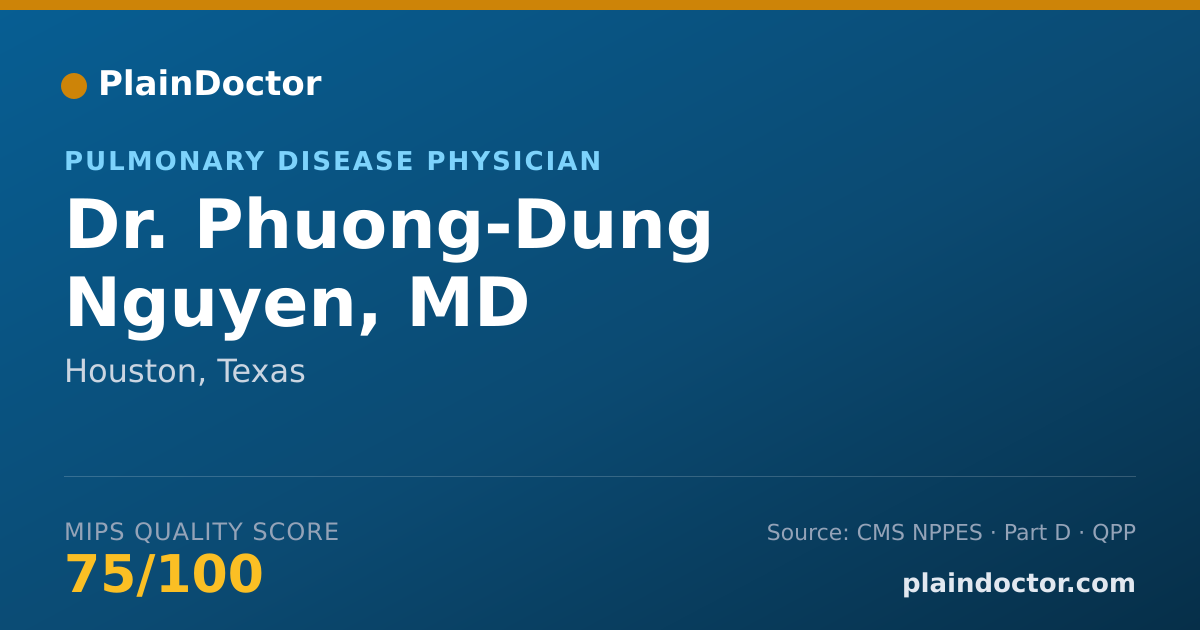 Shareable card for Phuong-Dung Nguyen, MD - Pulmonary Disease Physician, Houston, TX