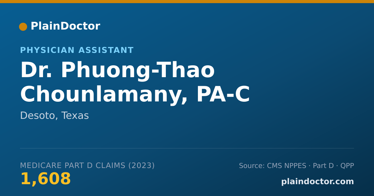 Shareable card for Phuong-Thao Chounlamany, PA-C - Physician Assistant, Desoto, TX