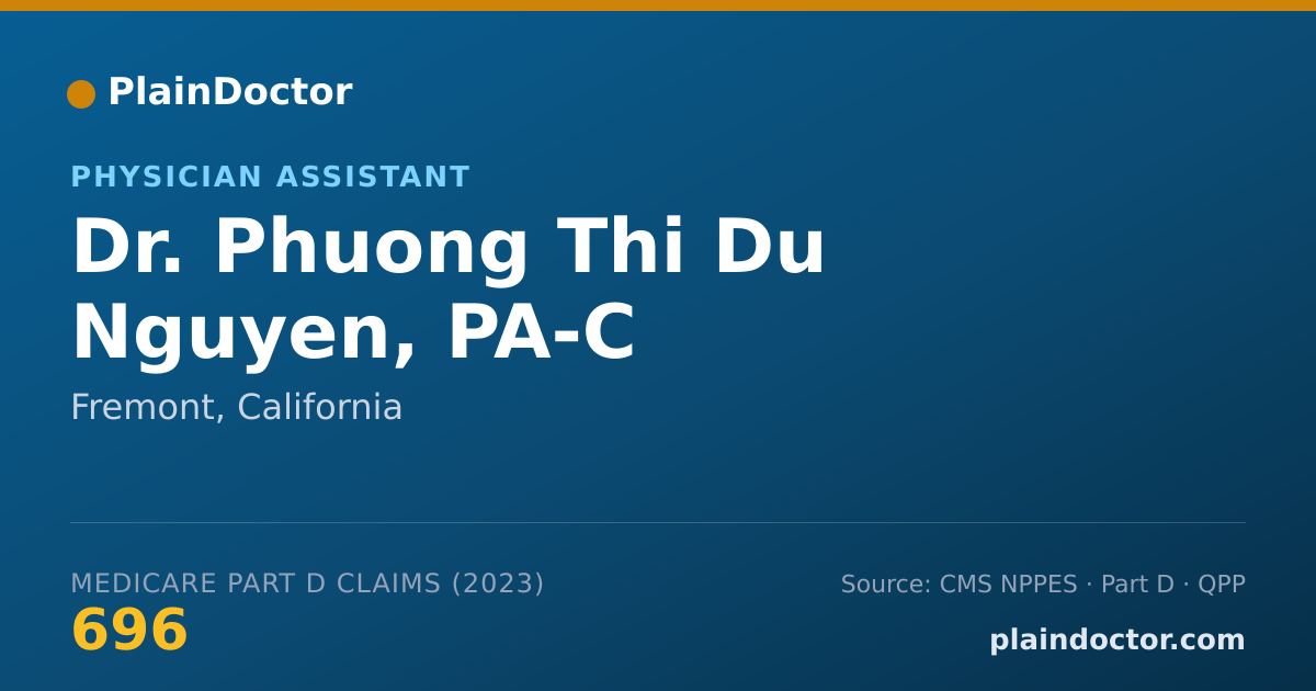 Shareable card for Phuong Thi Du Nguyen, PA-C - Physician Assistant, Fremont, CA