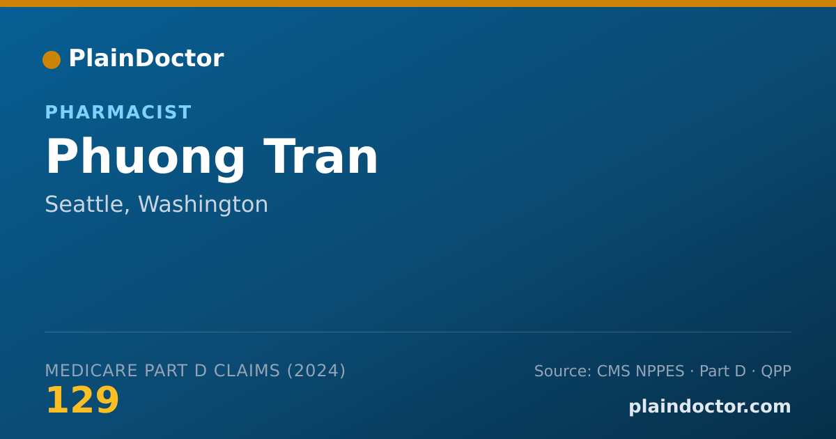 Shareable card for Phuong Tran - Pharmacist, Seattle, WA