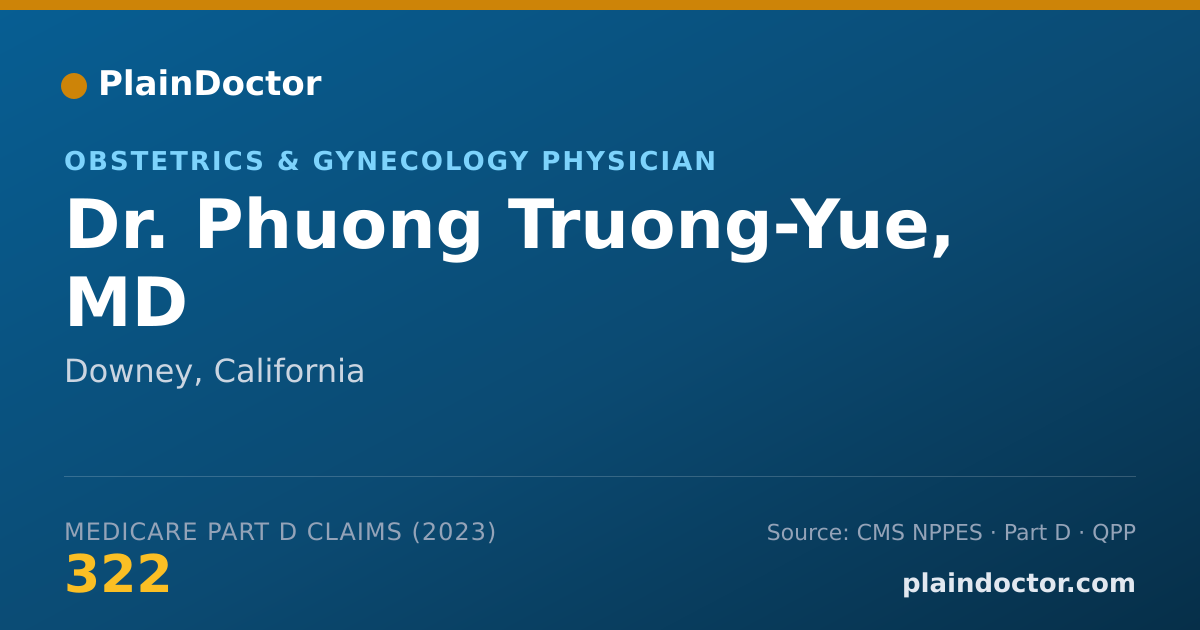 Shareable card for Phuong Truong-Yue, MD - Obstetrics & Gynecology Physician, Downey, CA