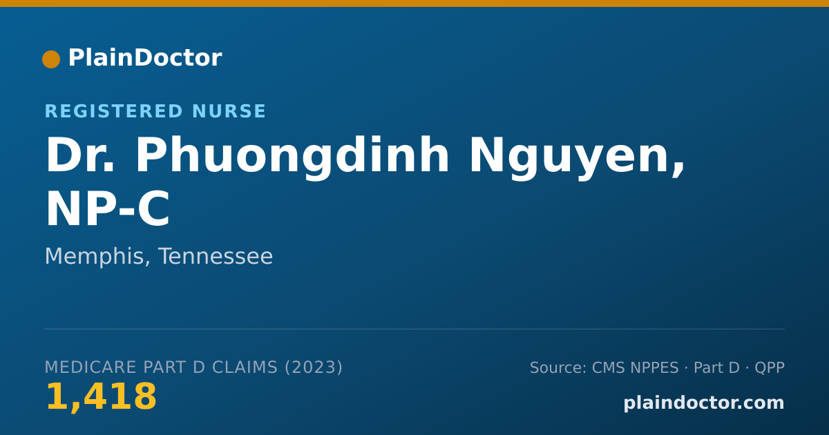 Shareable card for Phuongdinh Nguyen, NP-C - Registered Nurse, Memphis, TN