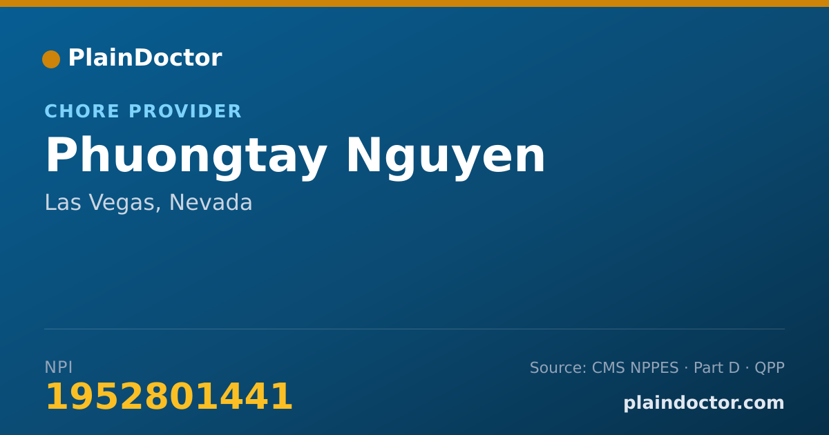 Shareable card for Phuongtay Nguyen - Chore Provider, Las Vegas, NV