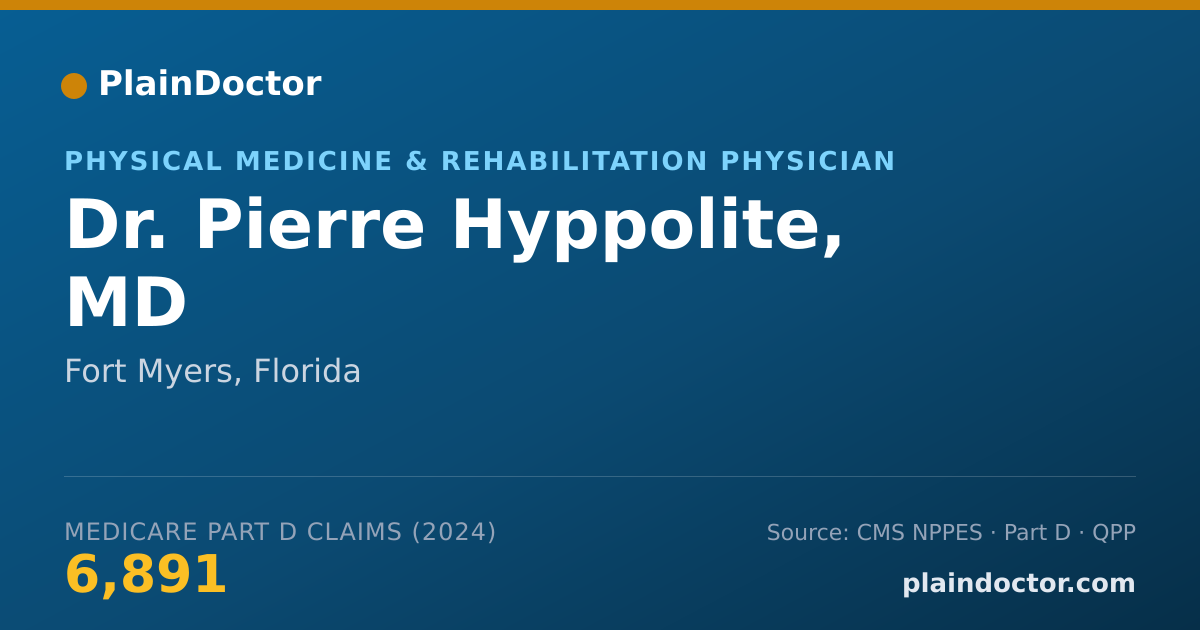 Shareable card for Pierre Hyppolite, MD - Physical Medicine & Rehabilitation Physician, Fort Myers, FL