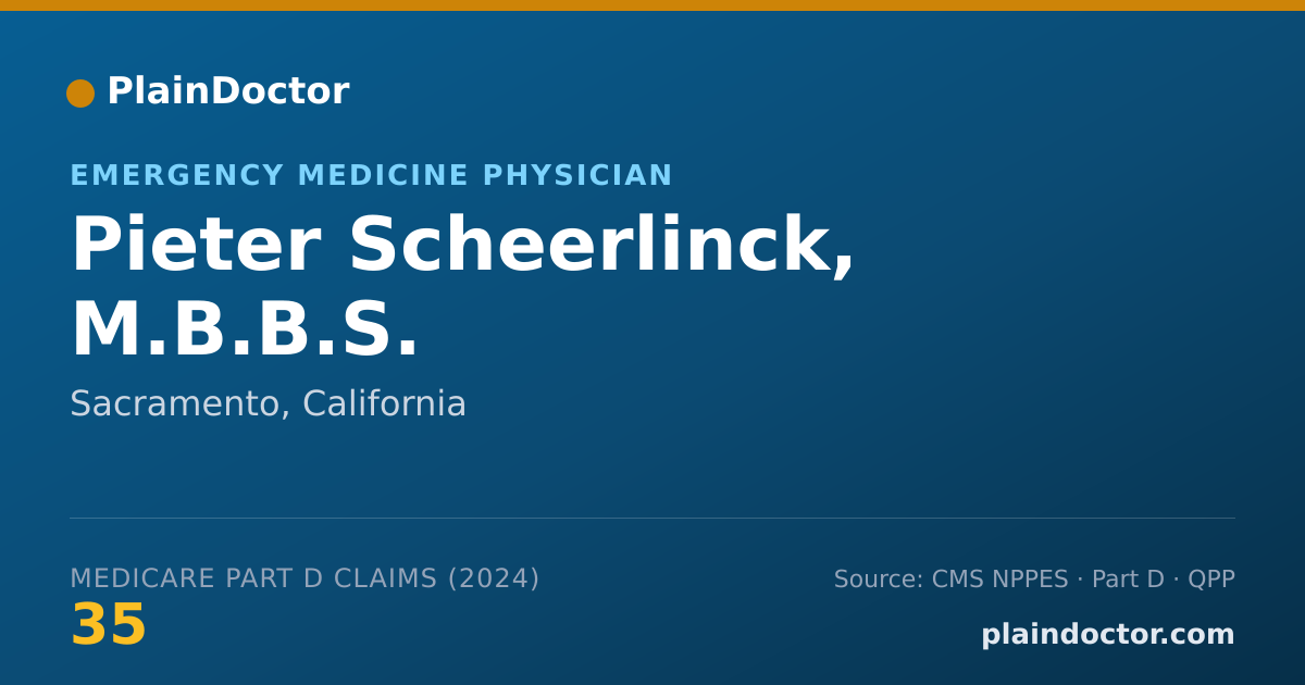 Shareable card for Pieter Scheerlinck, M.B.B.S. - Student in an Organized Health Care Education/Training Program, Sacramento, CA