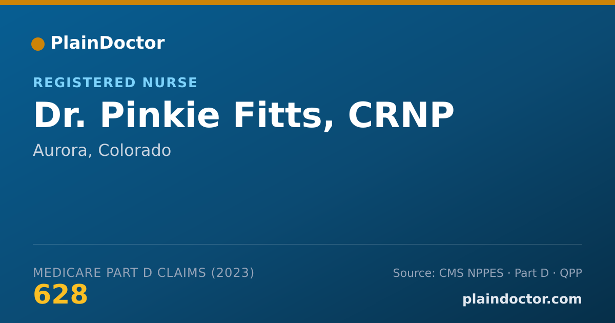 Shareable card for Pinkie Fitts, CRNP - Registered Nurse, Aurora, CO