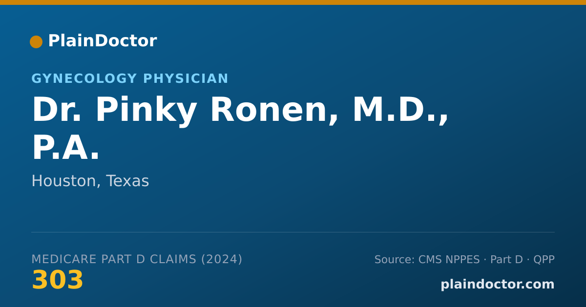 Shareable card for Pinky Ronen, M.D., P.A. - Specialist, Houston, TX