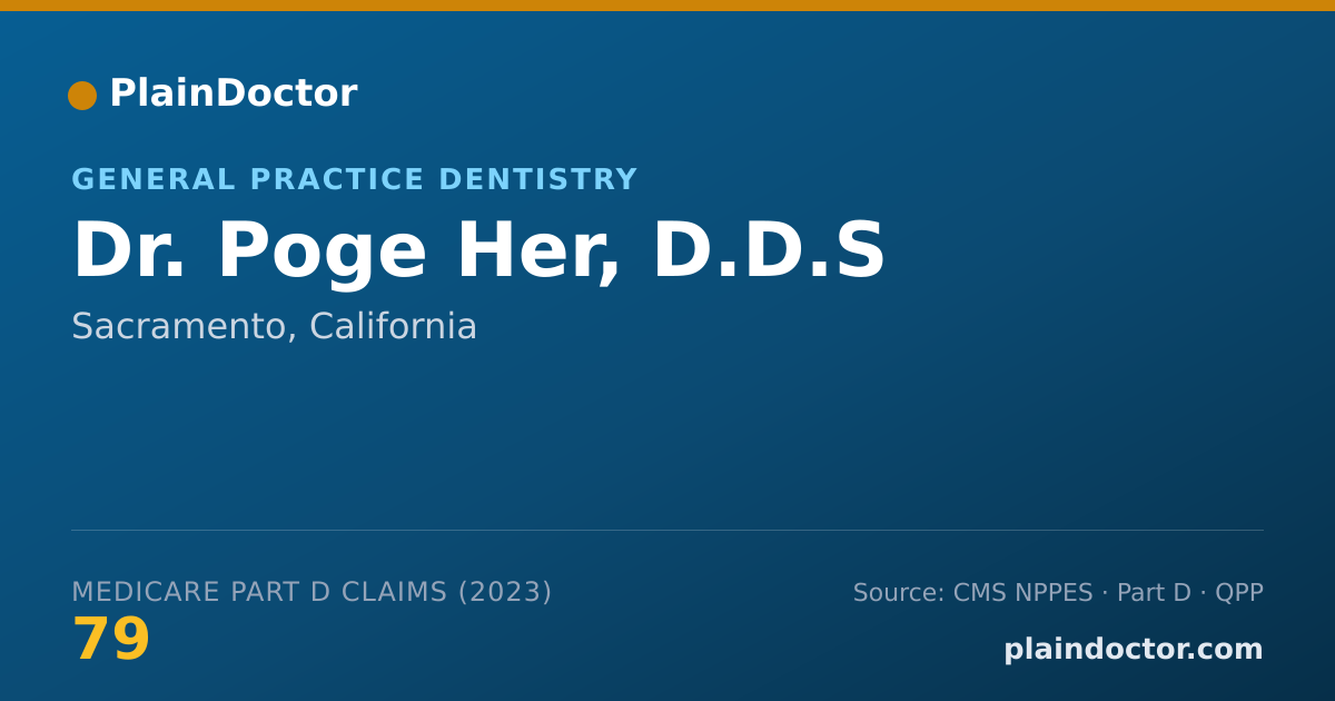 Shareable card for Poge Her, D.D.S - General Practice Dentistry, Sacramento, CA