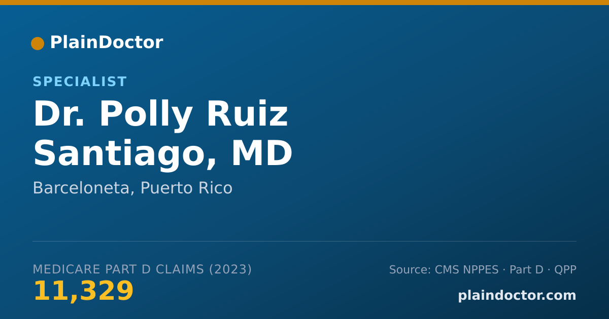 Shareable card for Polly Ruiz Santiago, MD - Specialist, Barceloneta, PR
