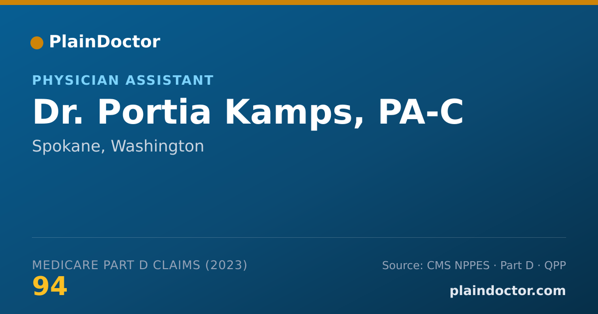 Shareable card for Portia Kamps, PA-C - Physician Assistant, Spokane, WA