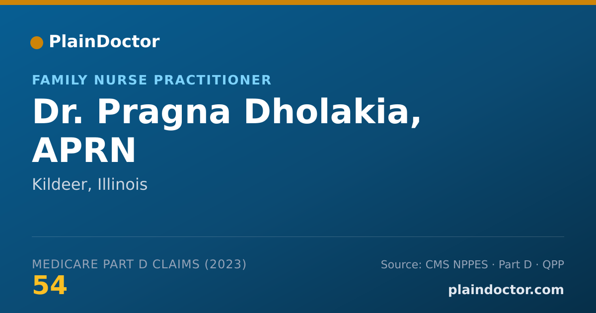 Shareable card for Pragna Dholakia, APRN - Family Nurse Practitioner, Kildeer, IL