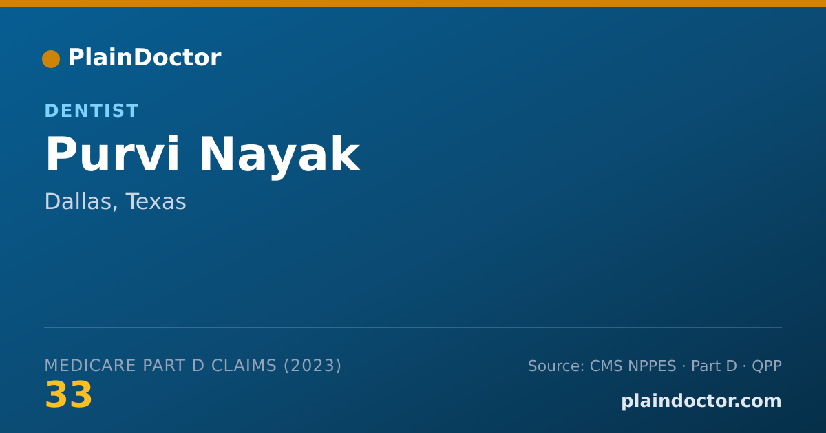 Shareable card for Purvi Nayak - Dentist, Dallas, TX