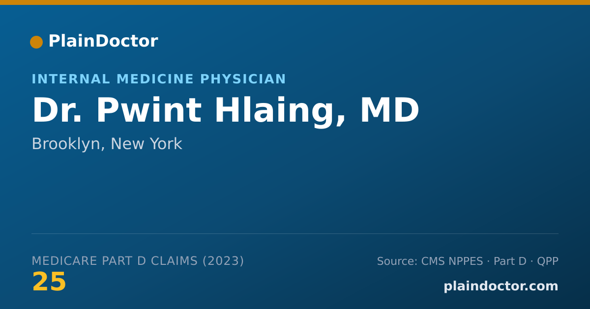 Shareable card for Pwint Hlaing, MD - Internal Medicine Physician, Brooklyn, NY