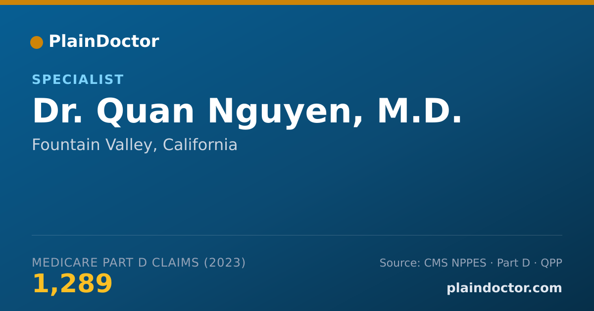 Shareable card for Quan Nguyen, M.D. - Specialist, Fountain Valley, CA