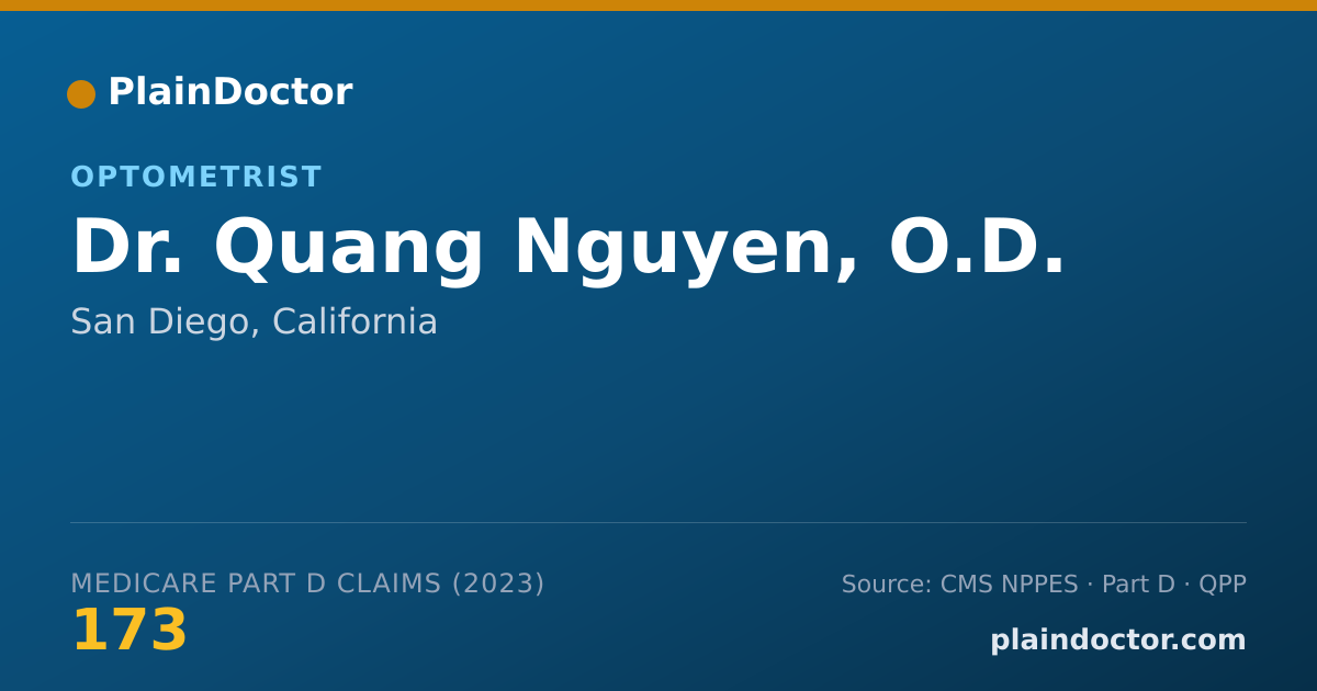 Shareable card for Quang Nguyen, O.D. - Optometrist, San Diego, CA