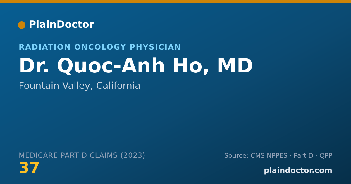 Shareable card for Quoc-Anh Ho, MD - Radiation Oncology Physician, Fountain Valley, CA