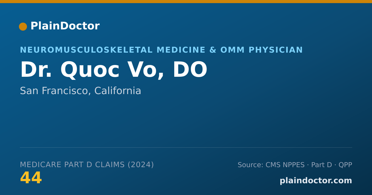 Shareable card for Quoc Vo, DO - Neuromusculoskeletal Medicine & OMM Physician, San Francisco, CA